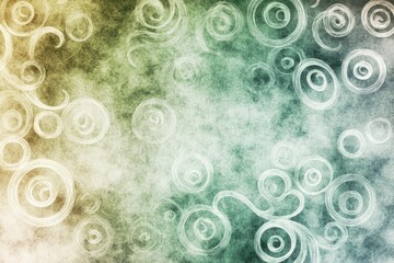 Abstract swirling pattern on a textured background in soft colors.
