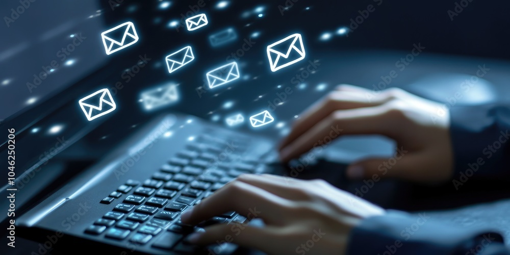 Poster customer support hotline contact us people connection. businessman using computer keyboard with the 