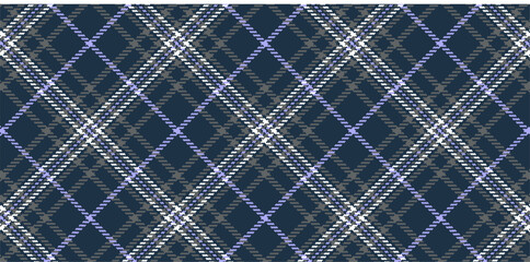 Vector checkered pattern. Tartan, textured seamless twill for flannel shirts, duvet covers, other autumn winter textile mills. Vector Format