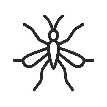 recommend clip art: Mosquito icon outline style vector 