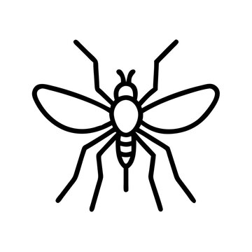 recommend clip art: Mosquito icon outline style vector 