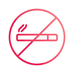 No smoking icon. Vector illustration 
