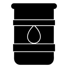 Oil drum line icon design
