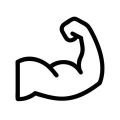 Strong muscular arms icon vector illustration 