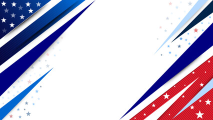 USA Color background concept for independence, veterans, labor, memorial day and events