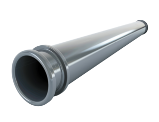 Plastic pipe isolated on transparent background