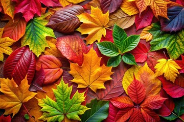 Celebrate the beauty of the season with a lively autumn leaves backdrop, ideal for festive invitations and greetings, featuring a stunning array of warm fall colors.
