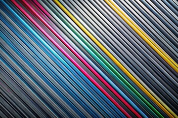 Fototapeta premium Dynamic abstract background showcasing gray diagonal lines on a dark palette, ideal for modern tech projects, providing a sleek and innovative visual appeal.