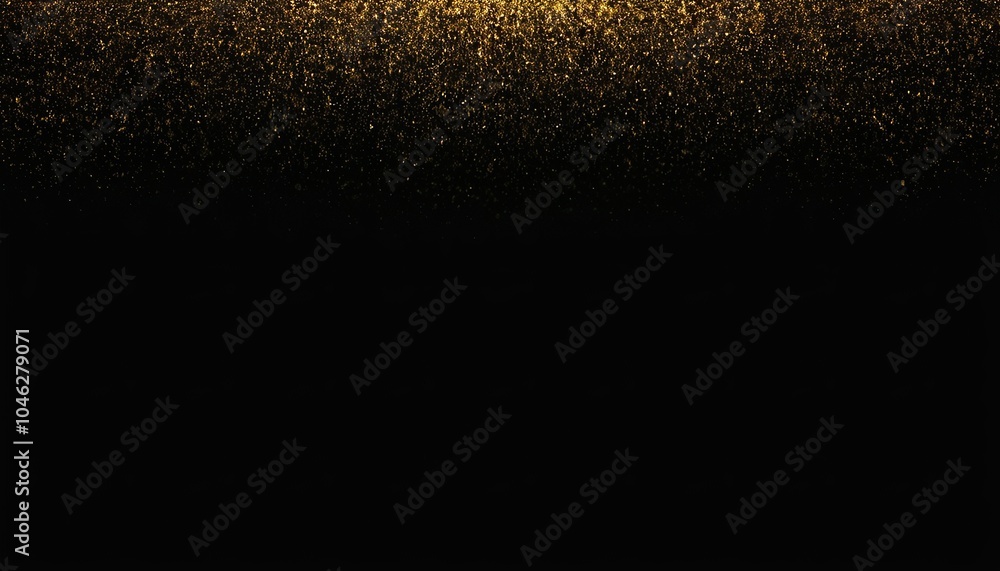 Aufkleber digital particles wave flow gold color with bokeh abstract motion background concept 61