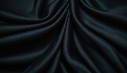 Obraz premium Elegant Black Satin Photo Texture Background Smooth and Luxurious Surface 7