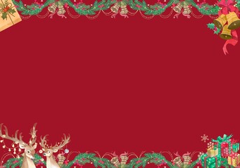 Beautiful Christmas and New year festival background 
