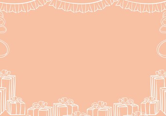 Beautiful Christmas and New year festival background 