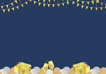 Beautiful Christmas and New year festival background 