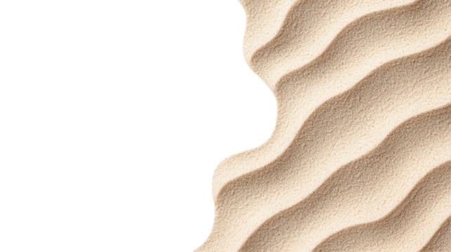 A silhouette merges with flowing sand, creating an artistic representation of nature blending with human form.