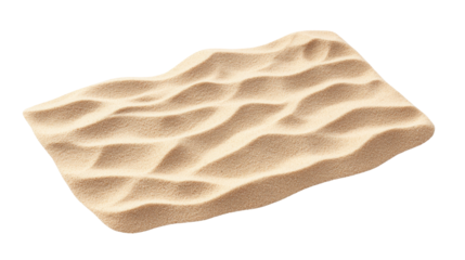 A textured layer of sand with gentle waves, illustrating the natural patterns formed by wind and movement.