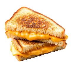 Melted cheddar grilled cheese sandwich, golden crust, savory comfort food, perfect for any meal or snack craving