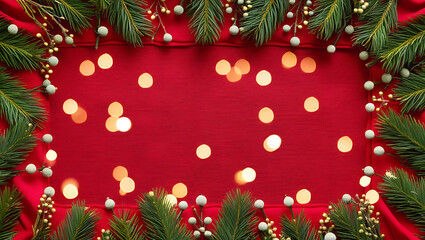 Christmas background with red balls, red christmas background copy space, red decoration xmas background