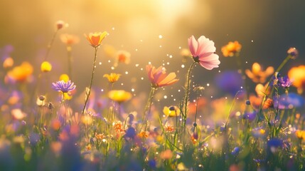 Sunlit Meadow in Bloom