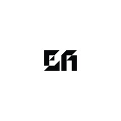 Fototapeta premium EA monogram logo design letter text name symbol monochrome logotype alphabet character simple logo