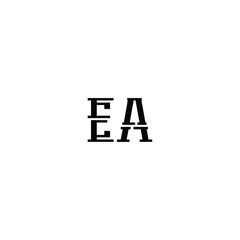 EA monogram logo design letter text name symbol monochrome logotype alphabet character simple logo