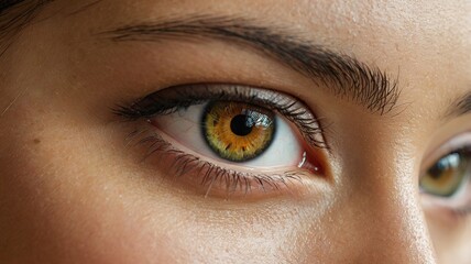 Fototapeta premium Women eye, macro photo of beautiful women eyes.