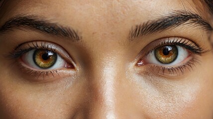 Obraz premium Women eye, macro photo of beautiful women eyes.