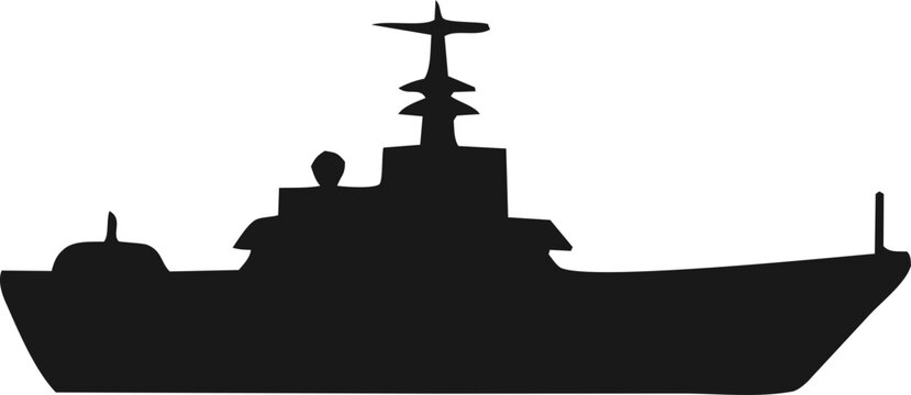 recommend clip art: Military warship. Fighter navy ship silhouette. Military vessels icon vector. Battleship