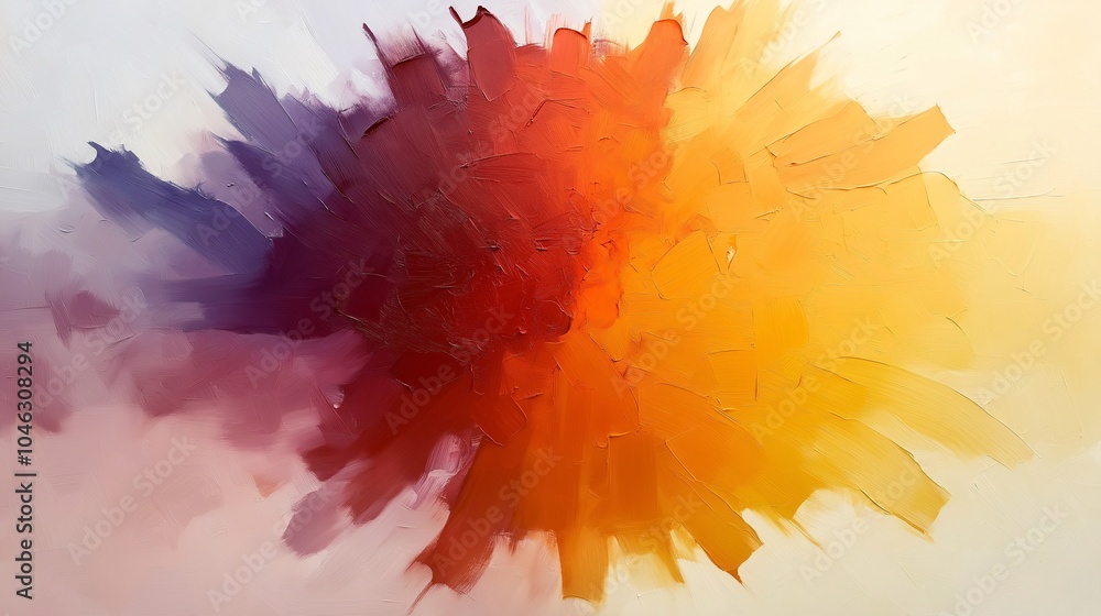 Poster dynamic color explosion in deep saturated hues