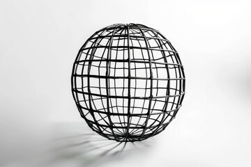 Serene sphere outline symbolizing completeness in neutral hues