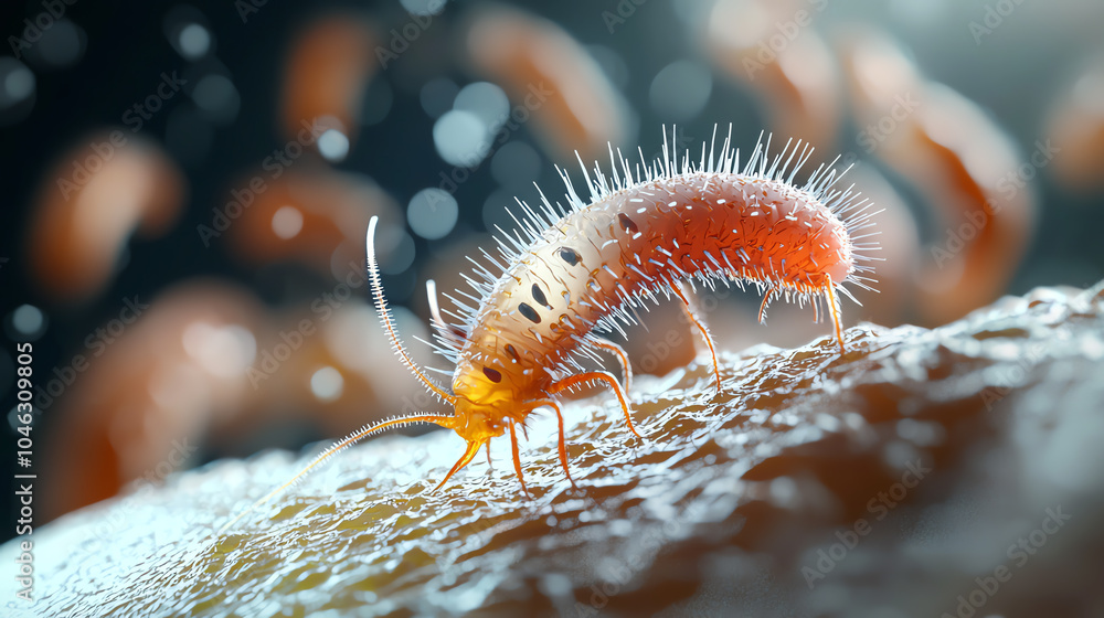Poster exploring the microcosm the fascinating world of tiny creatures in nature's ecosystem
