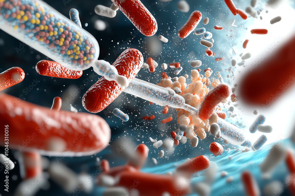 Poster exploring the microbial universe the dynamic interaction between bacteria and their environments