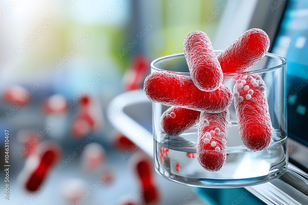Aufkleber exploring the intricate world of bacteria insights into microbial life and its implications for heal