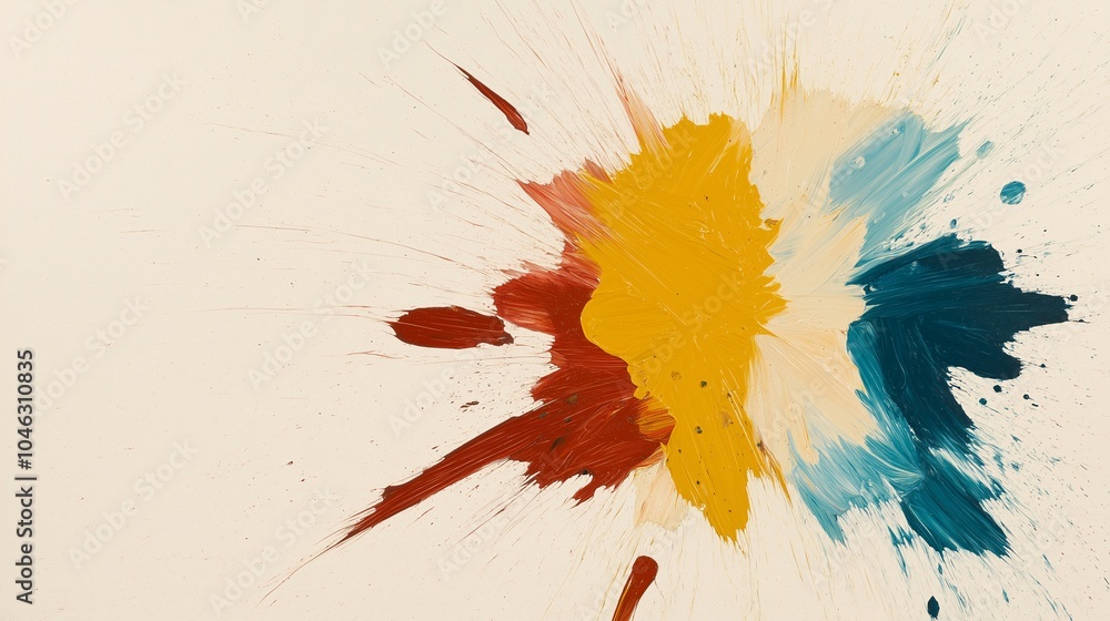 Aufkleber dynamic color explosion in abstract art