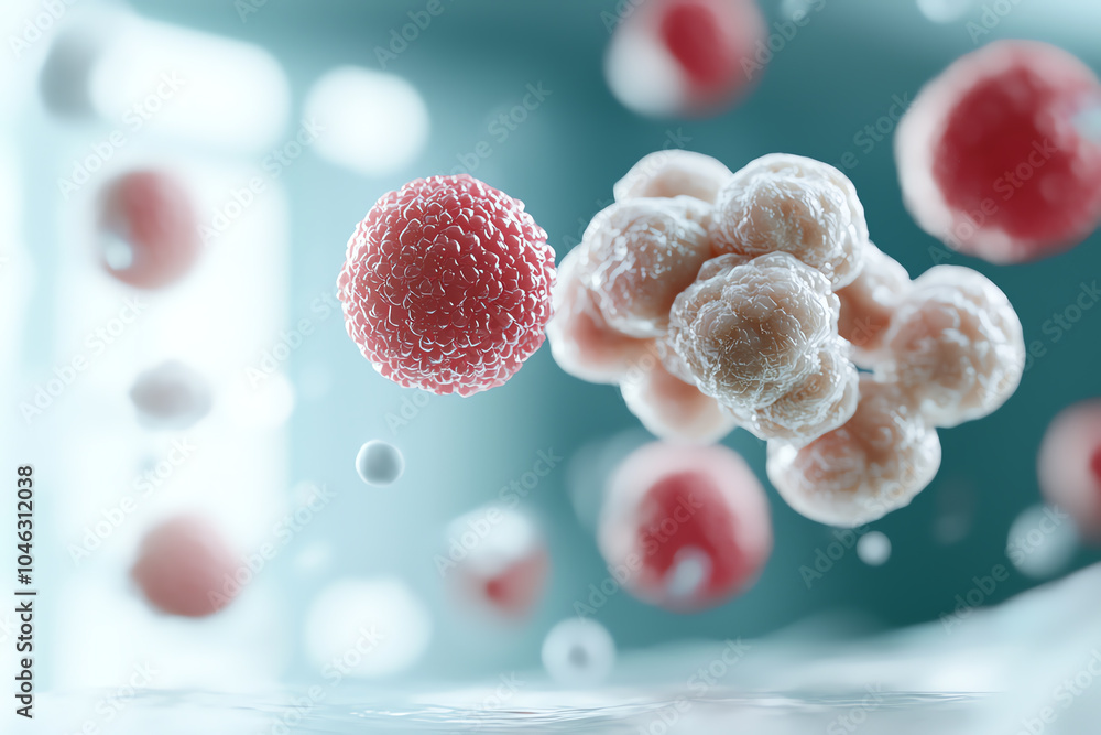 Poster exploring the intricate world of cellular biology a visual journey through microscopic life forms