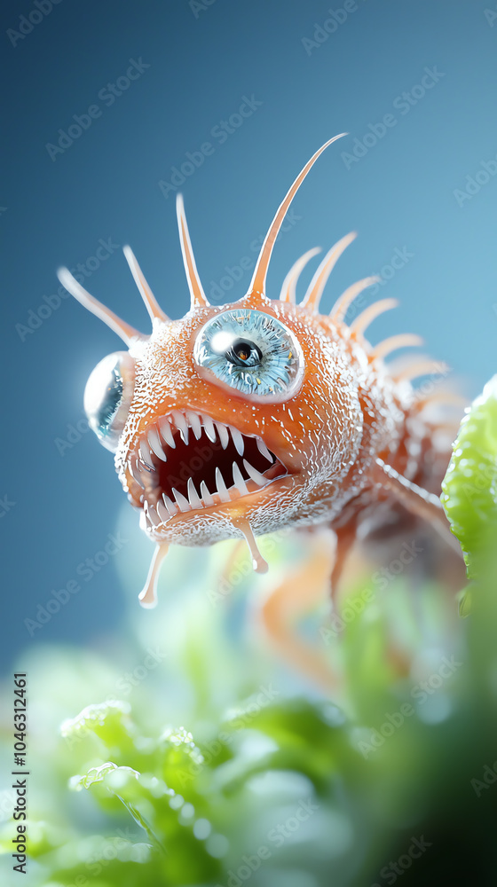 Poster exploring the unique features of a fascinating deep-sea creature with distinctive characteristics an