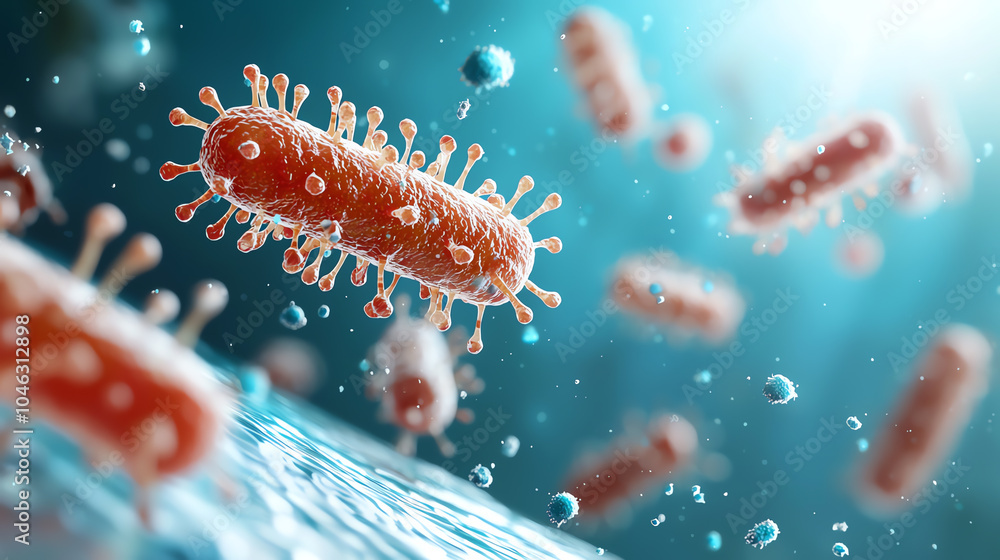 Aufkleber exploring the microscopic world a fascinating look at bacteria and microorganisms under the microsco