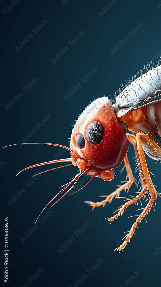 Poster intricate close-up of a bug exploring the fascinating world of insects and their features