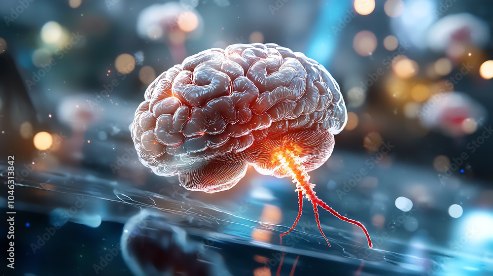 Poster exploring the mysteries of the human brain a stunning visualization of neuroactivity and connectivit