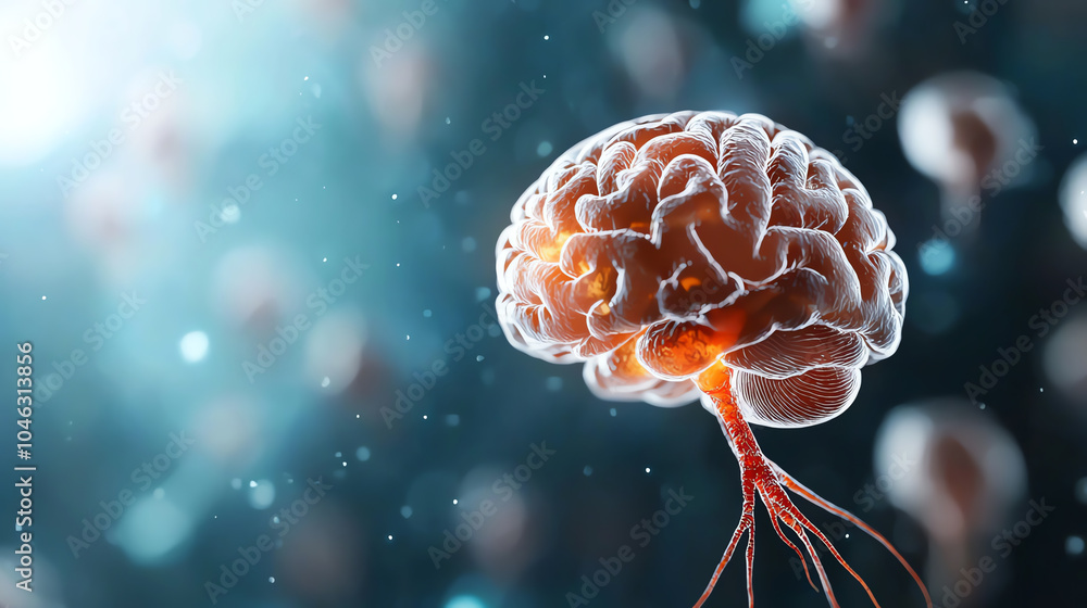 Poster exploring the intricacies of the human brain a visual journey into neurons and synapses