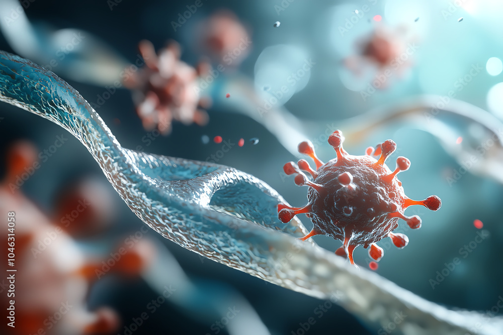 Poster exploring the intricacies of virus structure and its implications for health and science research