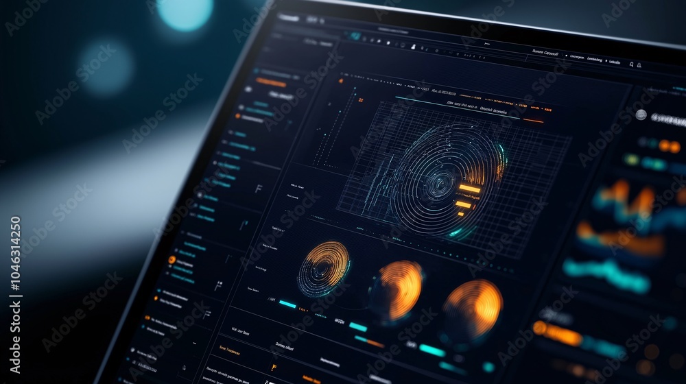 Poster ai-powered dashboard technology display