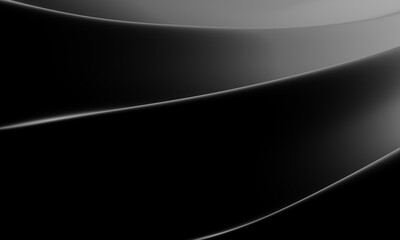 Abstract black wave background. Black and white ripples