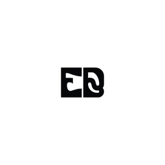 EB monogram logo design letter text name symbol monochrome logotype alphabet character simple logo