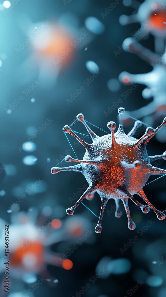 Poster exploring the intricacies of viruses a deep dive into microscopic world of pathogens and their impac