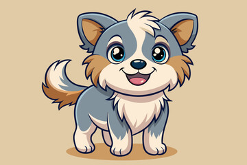 cute puppy happy expression