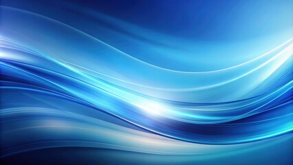 Fototapeta premium Blue gradient abstract background with soft curves and lighting effects, blue, gradient, abstract,background, soft