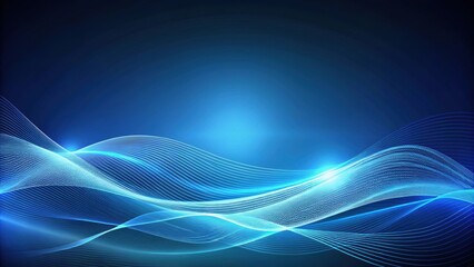Blue minimal wavy lines abstract futuristic tech background, technology, abstract, futuristic, digital, design, modern, waves