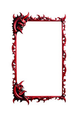 Obraz premium Demonic devil border png transparent background