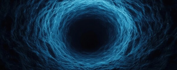 Obraz premium Mysterious cosmic vortex appearing in deep space, pulling everything towards it, Spooky Space Adventures, dark universe