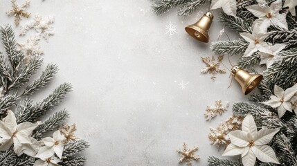 Fototapeta premium A white background with a gold bell and a star